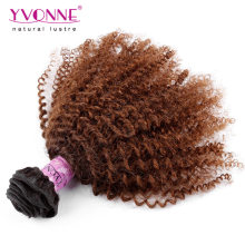 Wholesale Afro Kinky Curly Brazilian Ombre Hair Weaves